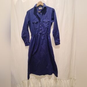 L.L. Bean Long Sleeve Dress in Purple